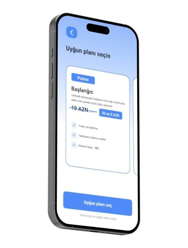 Gazgin subscription plan screen