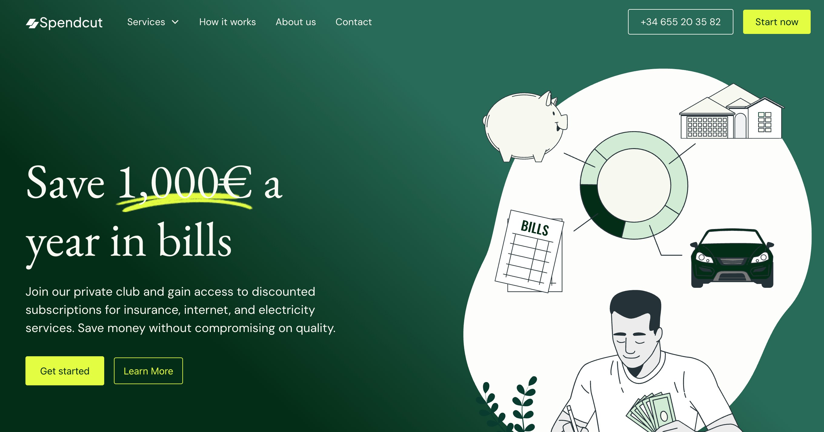 Spendcut website